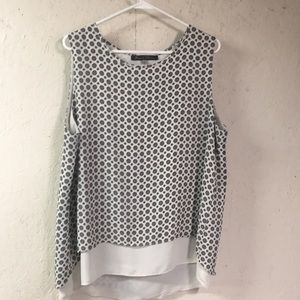 Rose and Olive sleeveless blouse